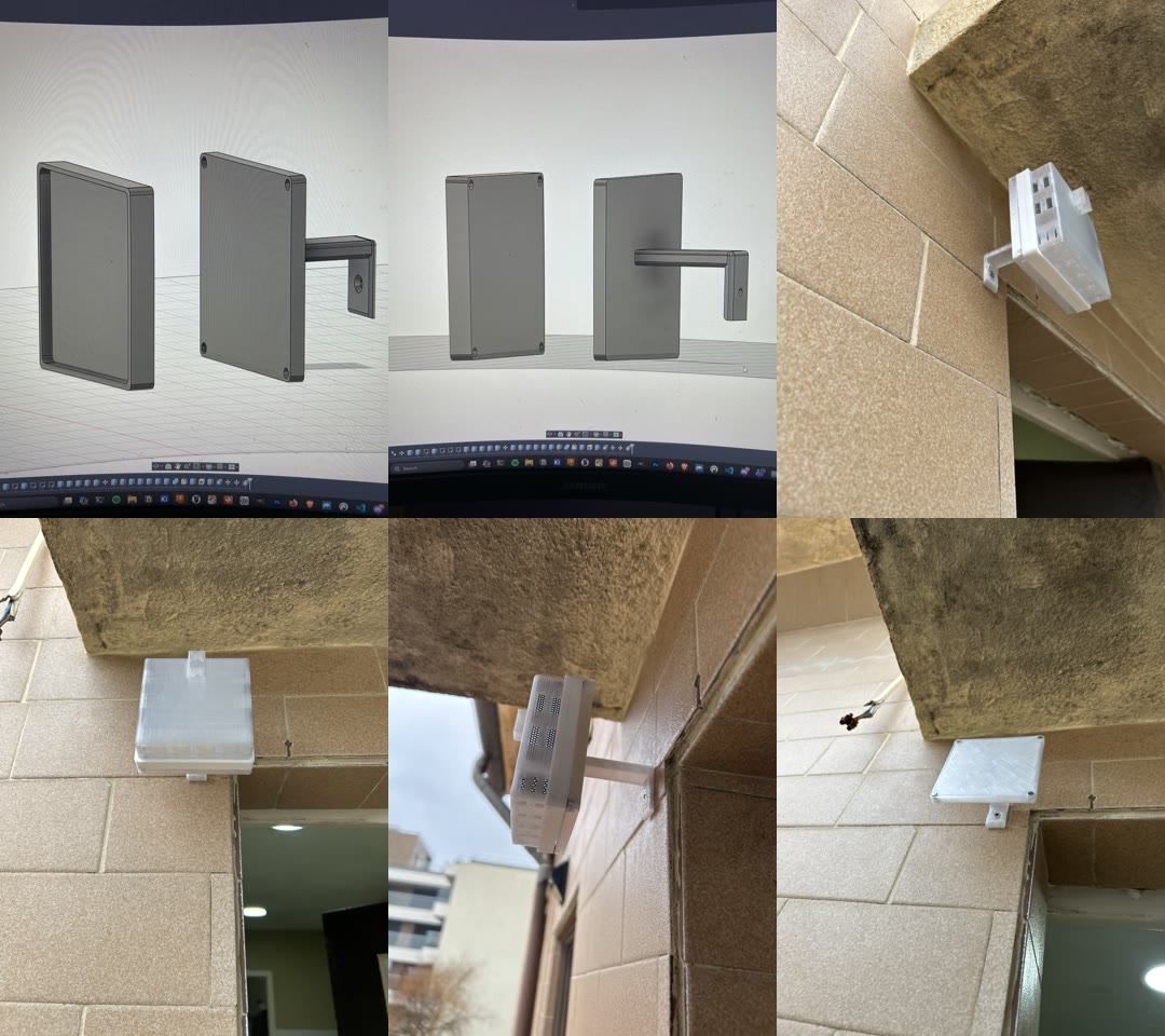 EDS environmental station design and installed enclosure